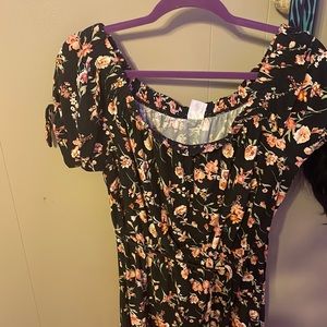 Off the shoulder floral dress